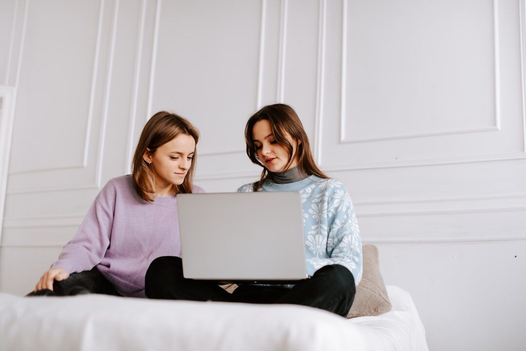 woman sharing opinion online